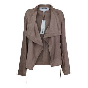 BB Dakota In Great Drape Faux Suede Jacket NWT